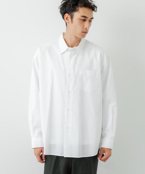 「THOMAS MASON」 長袖シャツ MEDIUM ブラック メンズ_画像6