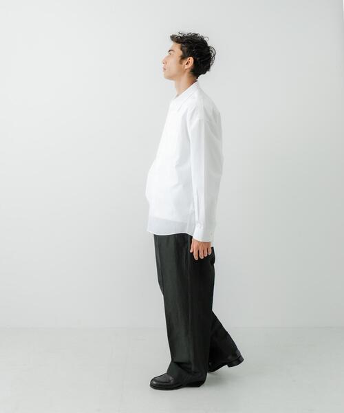 「THOMAS MASON」 長袖シャツ MEDIUM ブラック メンズ_画像8