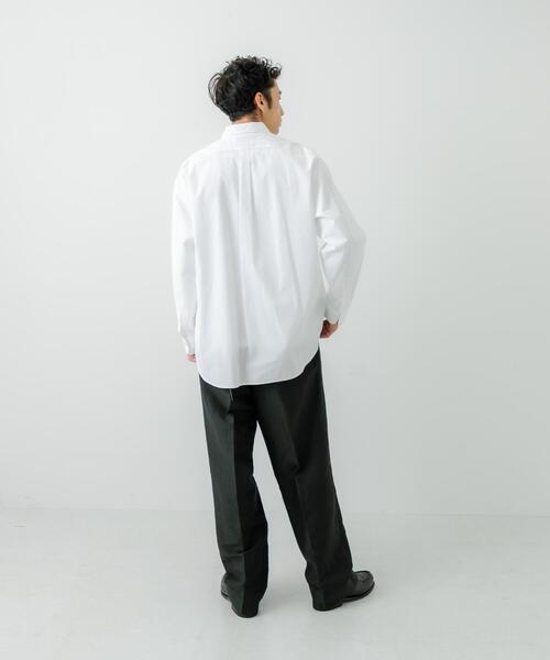 「THOMAS MASON」 長袖シャツ MEDIUM ブラック メンズ_画像9