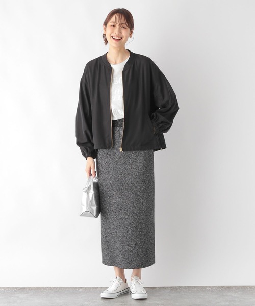 「GLOBAL WORK」 ブルゾン LARGE ブラック レディース_画像2