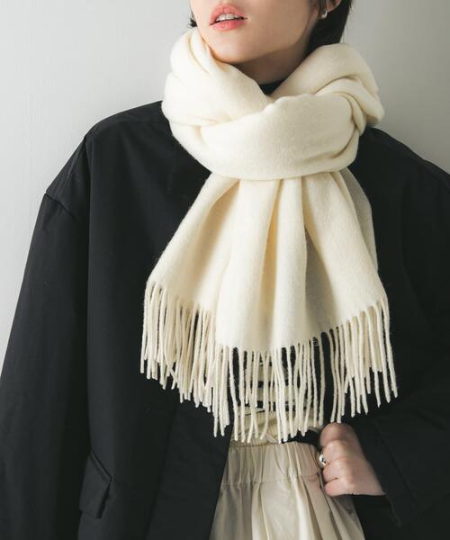 【セオリー】カシミヤ　アイボリー ストール URBAN RESEARCH（アーバンリサーチ） ストール マフラー ウール
