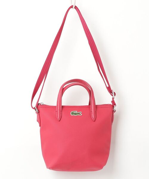 LACOSTE（ラコステ） ワンポイント2WAYバッグ - ピンク レディース
