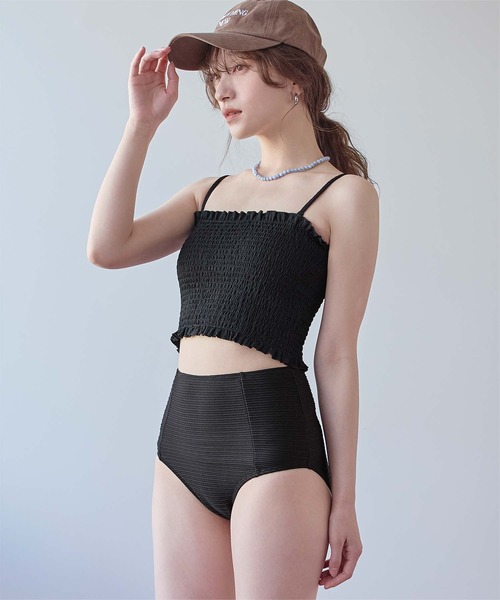 SEA DRESS（シードレス） 水着 4点セット/長袖トップス付シャーリング