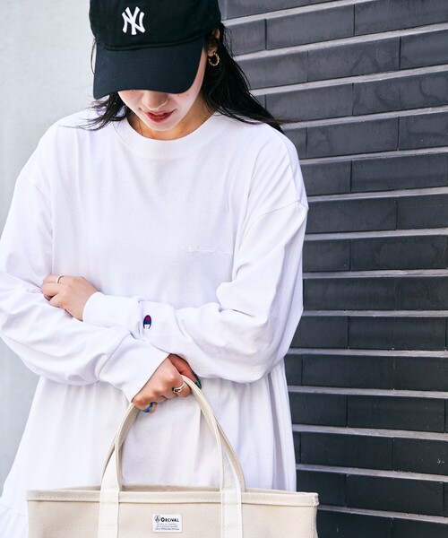 FREAK'S STORE（フリークスストア） 長袖ワンピース「championコラボ