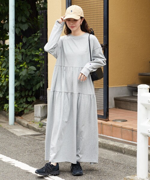 FREAK'S STORE（フリークスストア） 長袖ワンピース「championコラボ