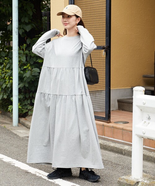 FREAK'S STORE（フリークスストア） 長袖ワンピース「championコラボ