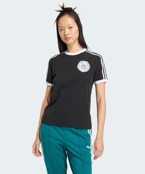 adidas オリジナルシャツ レースデザイン adidas（アディダス） tシャツ オリジナルス レース ブランド春夏T
