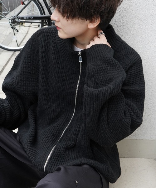 「Confirm」 ニットカーディガン L ナチュラル メンズ_画像2