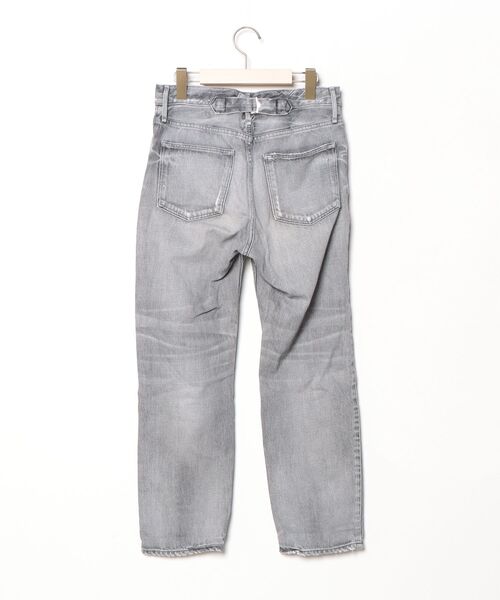 「upperhights」 デニムパンツ 22 グレー レディース_画像2