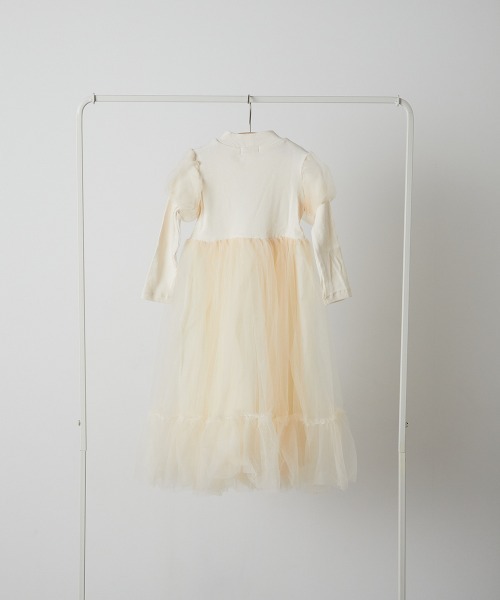 「riziere」 「KIDS」長袖ワンピース 90 アイボリー キッズ_画像3