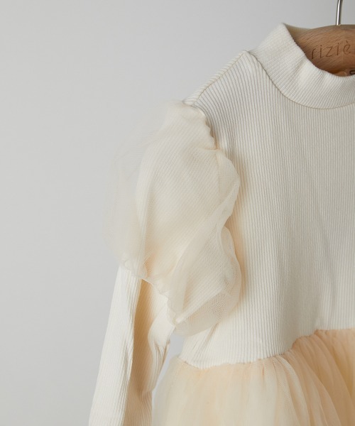 「riziere」 「KIDS」長袖ワンピース 90 アイボリー キッズ_画像5