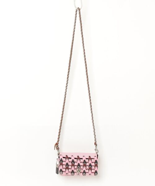 お値下げ中新品、未使用COACH ショルダーバッグ ピンク/ホワイト コーチ ピンク ショルダーバック