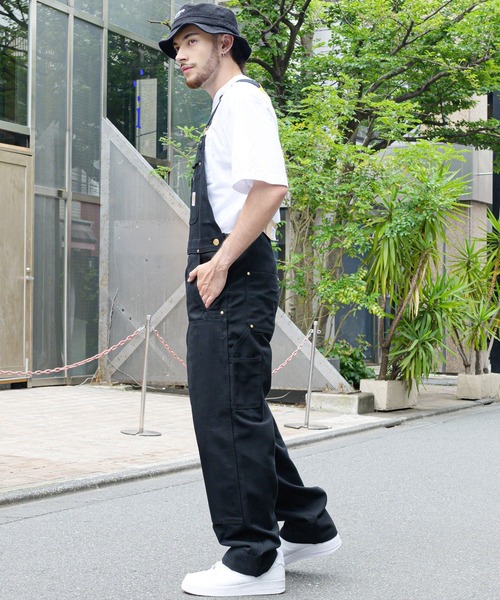 新品 未使用 カーハート オーバーオール サロペット 　ブラック Carhartt（カーハート） オーバーオール サロペット ワッペン ダック