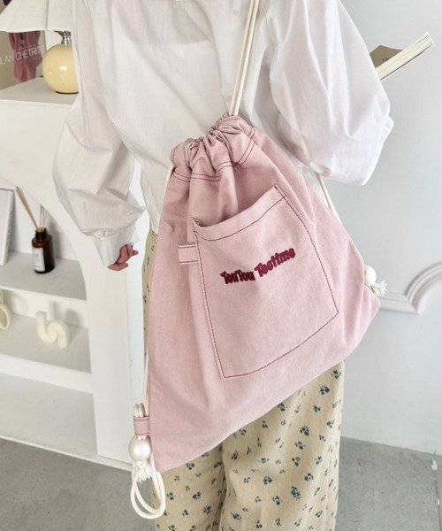 SOLLON.（ソルロン） デイバック リュック ロゴ刺繍カジュアル 