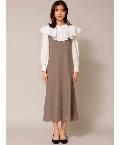 「TONAL」 ドッキングワンピース 38 ホワイト レディース_画像6