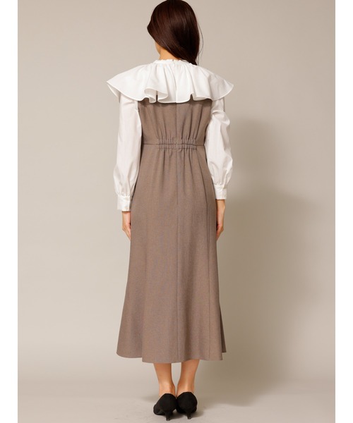 「TONAL」 ドッキングワンピース 38 ホワイト レディース_画像8