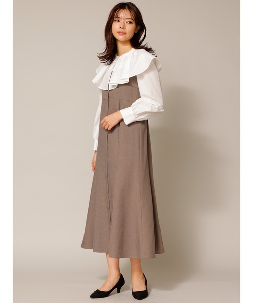 「TONAL」 ドッキングワンピース 38 ホワイト レディース_画像10