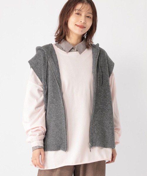 studio CLIP（スタディオクリップ） ベスト ジレ ZIPフーディニット