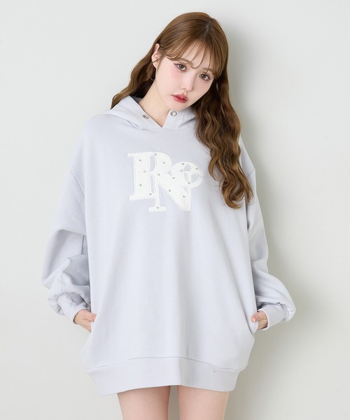 新品未使用♡カットワークパフ袖パーカー 粋 桜狼咆哮スウェットジップパーカー 絡繰魂 234007 和柄 和風 刺繍