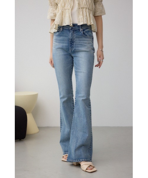 ジーンズ デニム デニムパンツ 「累計25，000本突破！」AZUL DENIM フレアデニム レディースの画像