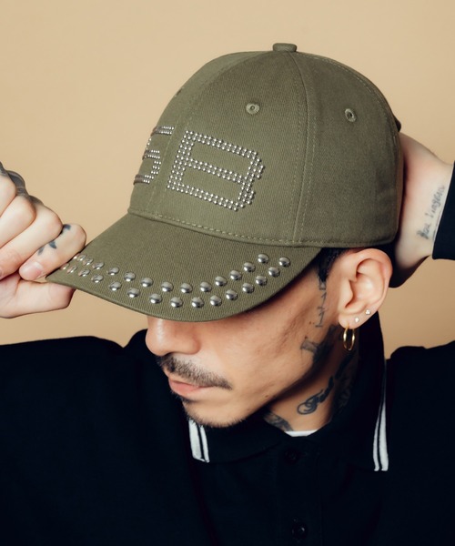 Subciety（サブサエティ） キャップ 帽子 Studs logo cap メンズ