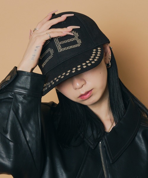 Subciety（サブサエティ） キャップ 帽子 Studs logo cap メンズ