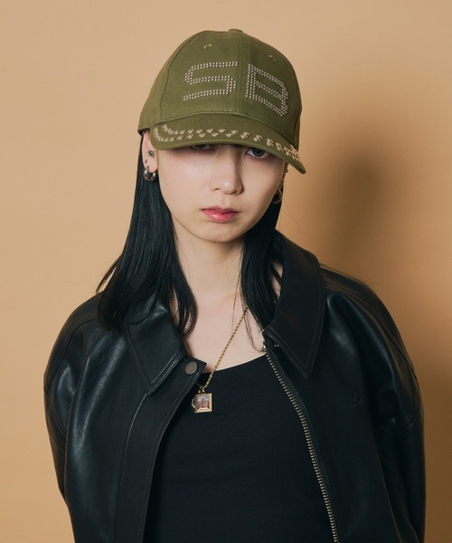 帽子 nessa6 Subciety（サブサエティ） キャップ 帽子 Studs logo cap メンズ
