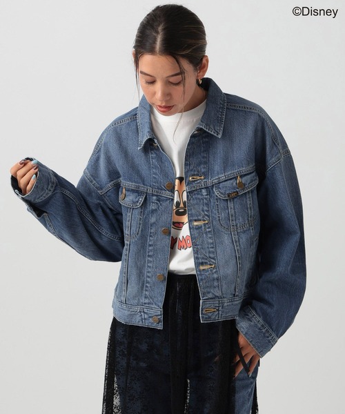 Lee（リー） デニムジャケット FREE サックスブルー レディース