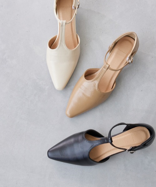 「menue」 パンプス 24.0cm アイボリー レディース_画像3