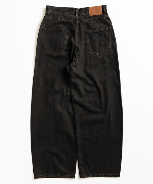 「MUHET」 デニムパンツ MEDIUM ブラウン メンズ_画像3