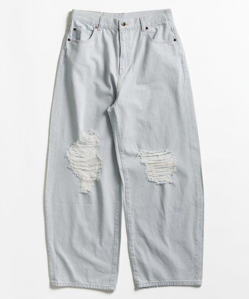 「MUHET」 デニムパンツ MEDIUM ブラウン メンズ_画像4