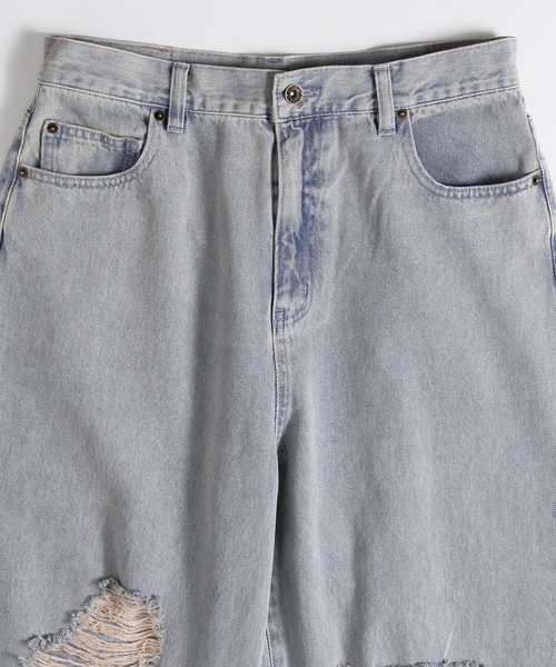 「MUHET」 デニムパンツ MEDIUM ブラウン メンズ_画像8