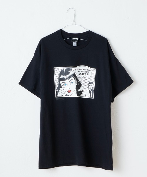 「WHIMSIC」 半袖Tシャツ「THRASHERコラボ」 FREE ホワイト メンズ_画像7