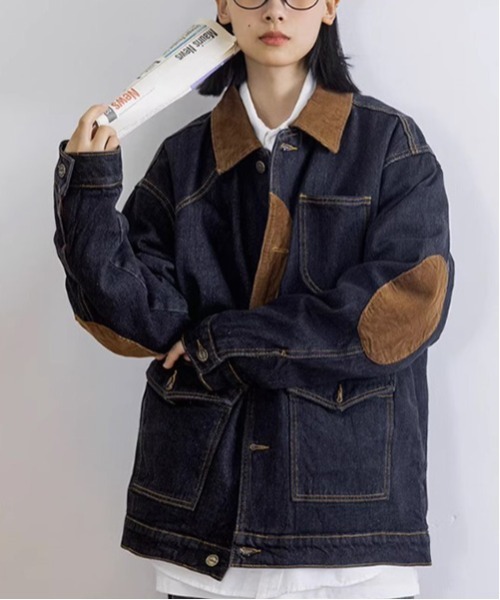 ALL RUNS デニムジャケット X-LARGE インディゴブルー メンズ