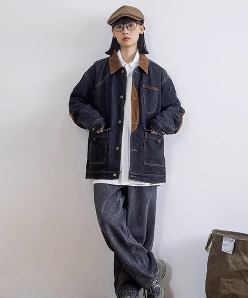 ALL RUNS デニムジャケット X-LARGE インディゴブルー メンズ