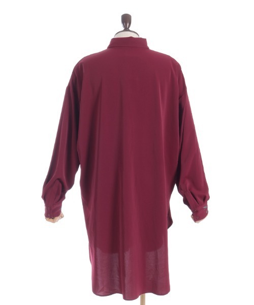 RATS L/S リネンシャツ 未使用 BURGUNDY L ラッツ 日本製 REZEN（リゼン） シャツ 鴉刺繍ロングシャツ メンズ : ZOZOTOWN Yahoo