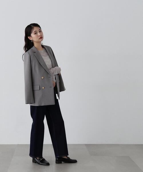 「N.（N. Natural Beauty Basic）」 テーラードジャケット MEDIUM ネイビー レディース_画像4