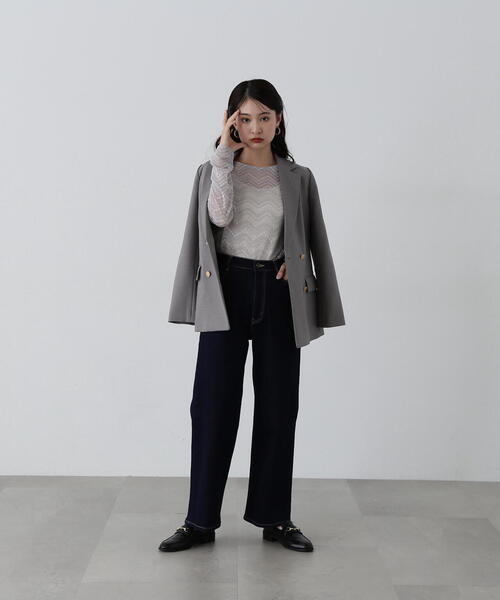 「N.（N. Natural Beauty Basic）」 テーラードジャケット MEDIUM ネイビー レディース_画像5