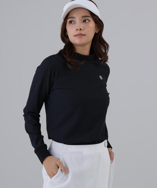 tシャツ 「St ANDREWS」ドビーストレッチ長袖ハイネック レディース