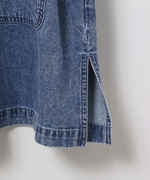 LEPSIM（レプシィム） ブラウス シャツ ノーカラーデニムシャツ 629900