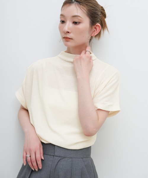 select MOCA（セレクトモカ） tシャツ 半袖 プチハイサイドドレープ