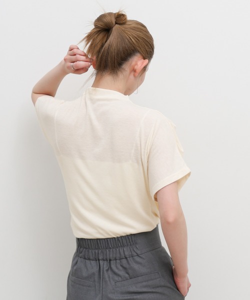 select MOCA（セレクトモカ） tシャツ 半袖 プチハイサイドドレープ