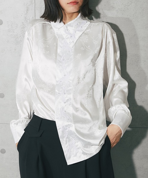 「SMILE ORCHID」 長袖シャツ M ホワイト レディース_画像8