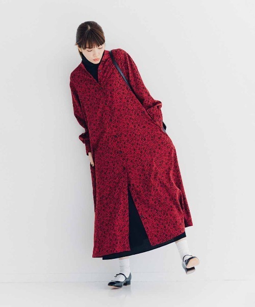 「Live in comfort」 長袖ワンピース M ブラック レディース_画像2