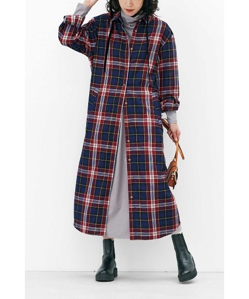 「Live in comfort」 長袖ワンピース M ブラック レディース_画像5