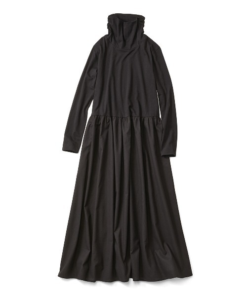 「Live in comfort」 長袖ワンピース M ブラック レディース_画像6