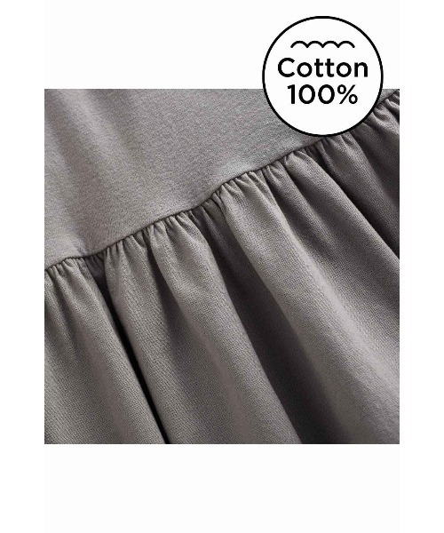 「Live in comfort」 長袖ワンピース M ブラック レディース_画像7