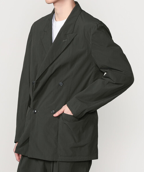 ジャケット テーラードジャケット mando | 「別注」 製品染め ナイロンジャケット MEN メンズの画像