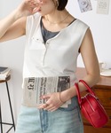 uvカット タンクトップ ノースリーブ セルフ...の詳細画像5