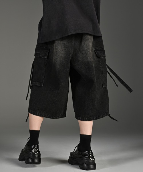 「ADRER」 カーゴパンツ X-SMALL ブラック メンズ_画像3